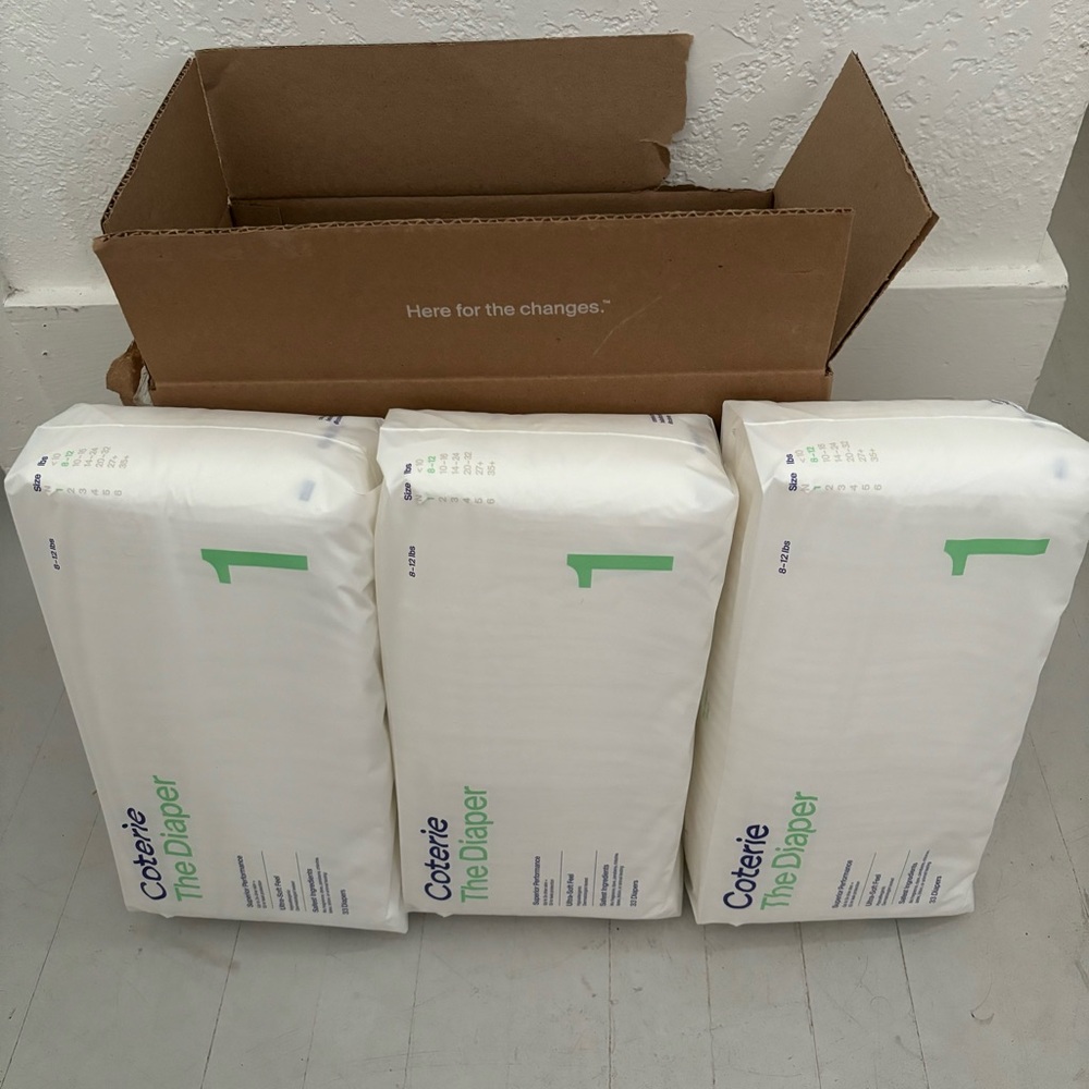 Coterie size 1 diapers